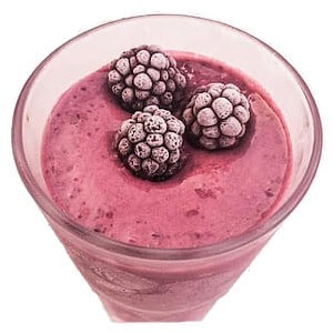 frozen fruit makes a smoothie thicker