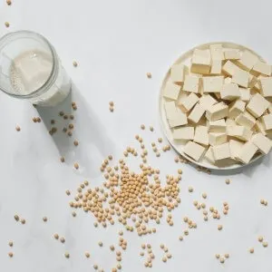 soy milk and tofu