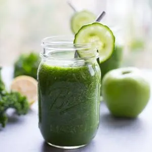 apple cucumber vegan smoothie