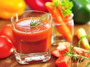 healthy powerful tomato juice