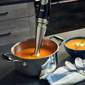 immersion blender in pot